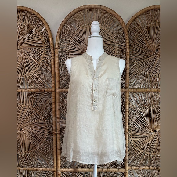 CP Shades Sleeveless Linen Tunic - Picture 1 of 6